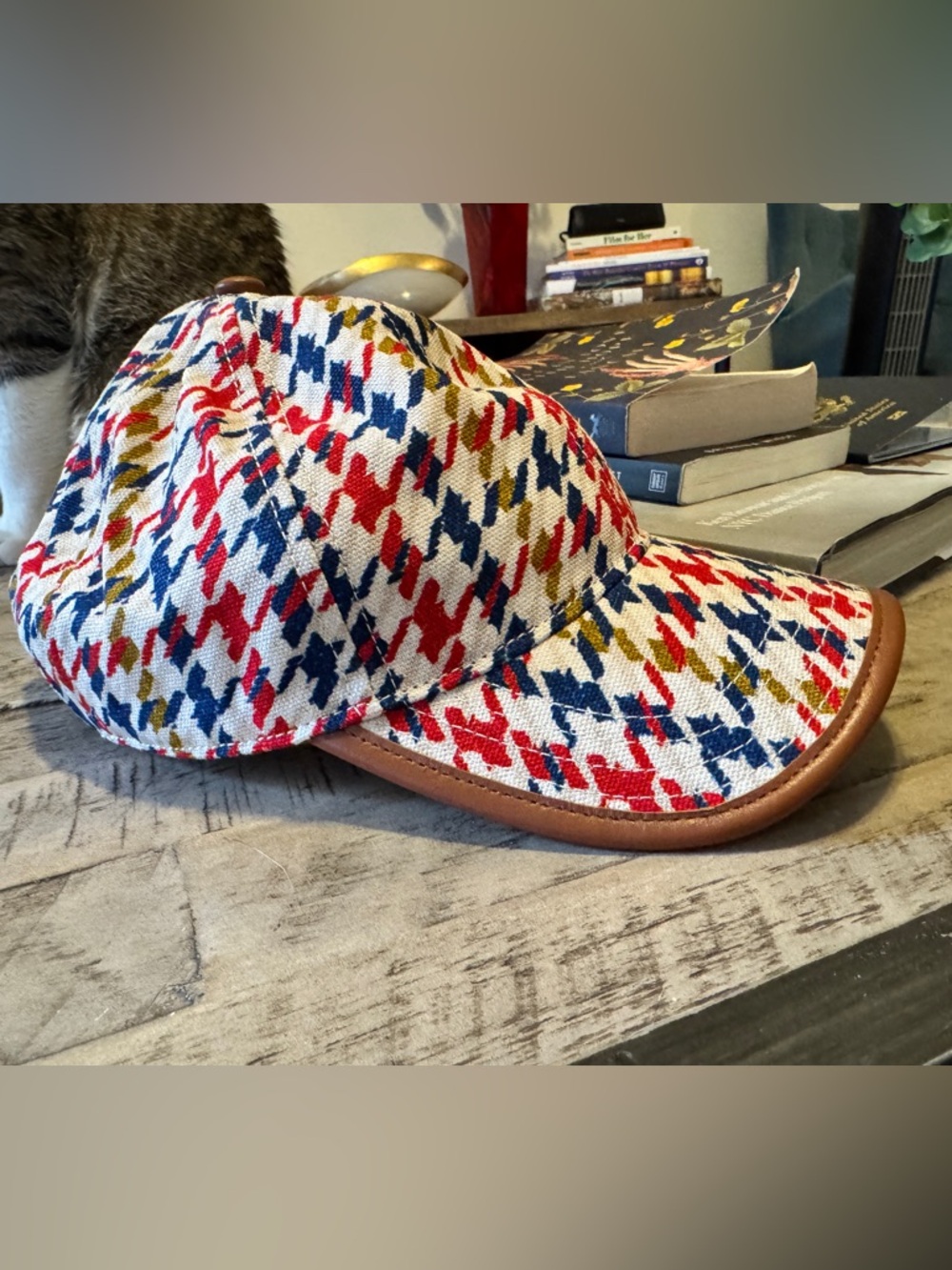 Coach Multicolor Houndstooth Baseball Cap